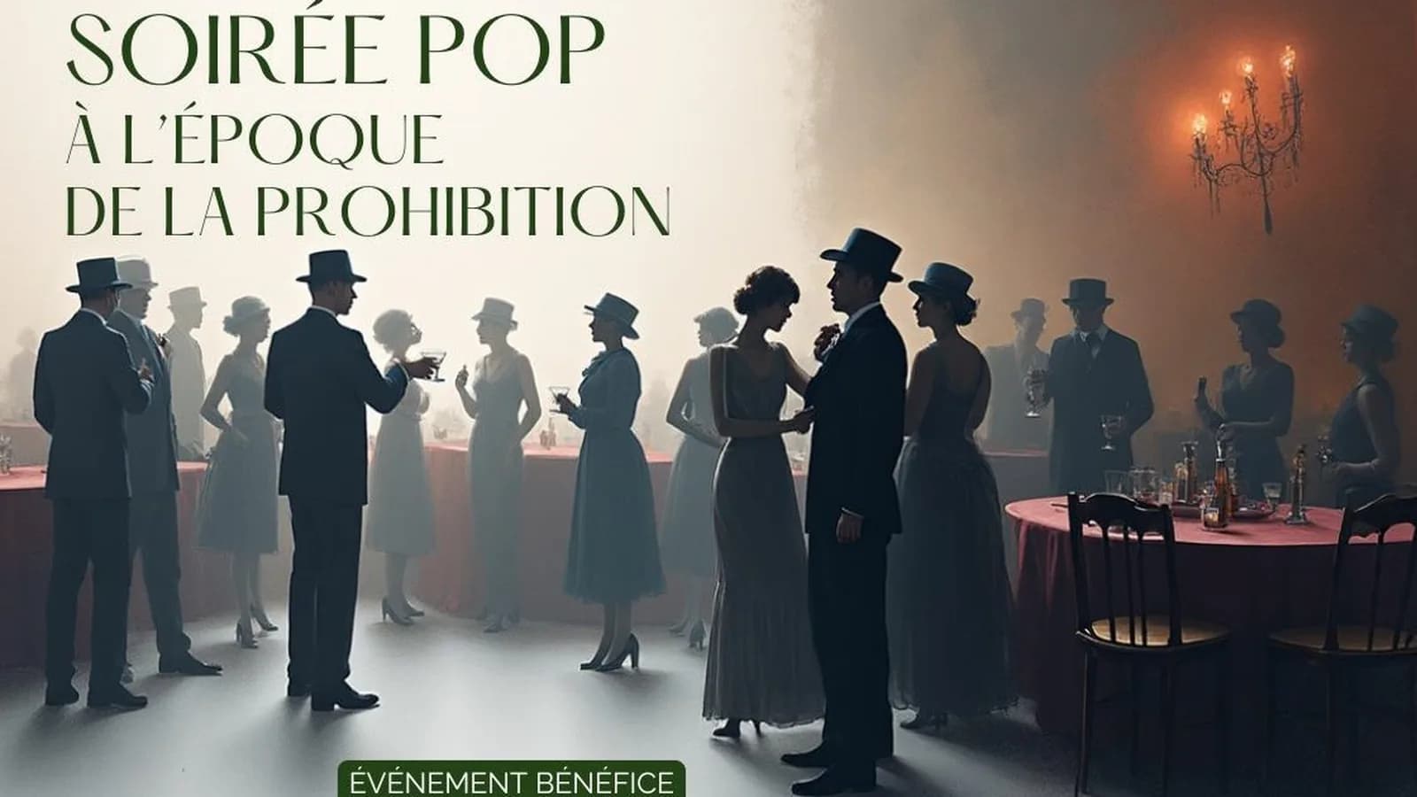 Soirée POP à l'époque de la prohibition