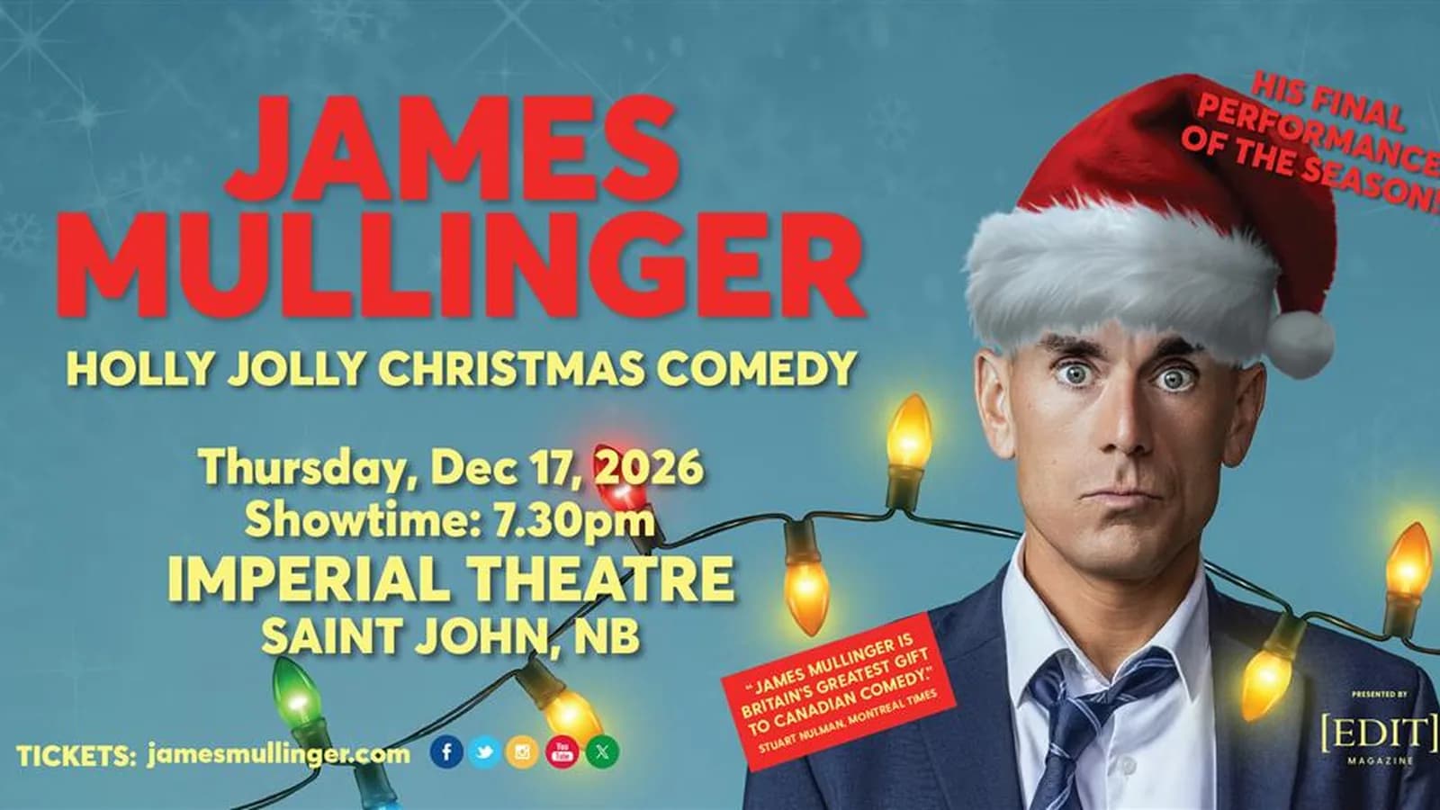 James Mullinger – Canadian Comedian Live!