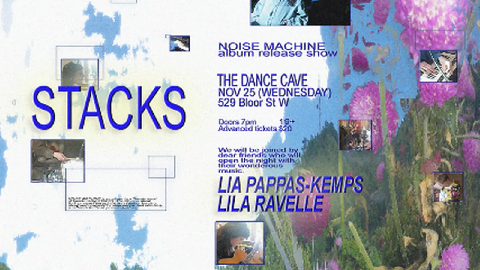 NOISE MACHINE Album Release Show - STACKS with Lia Pappas-Kemps and Lila Ravelle