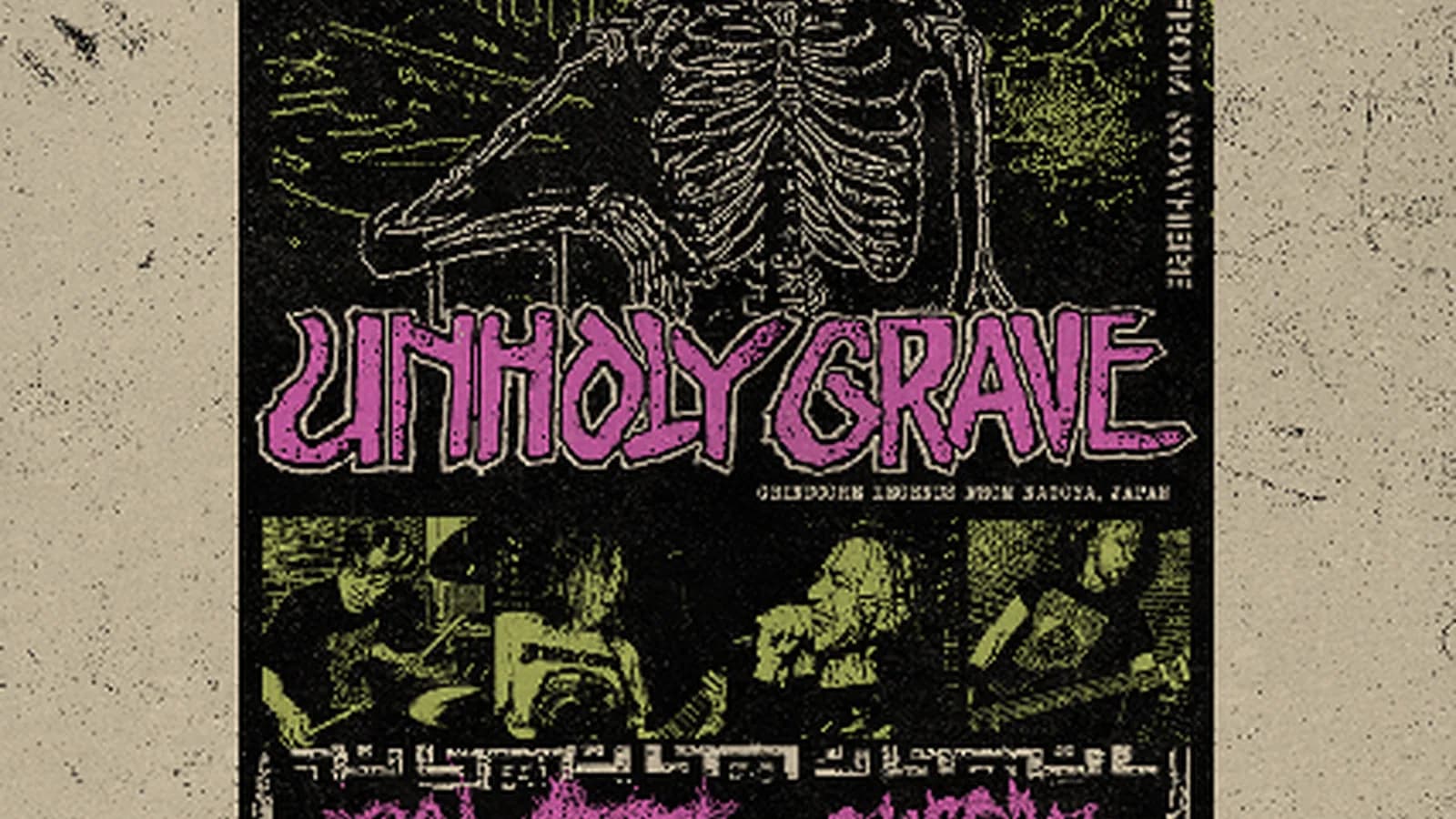 UNHOLY GRAVE w/ RAW ADDICT, CONGEALED FLESH & DEATHKNELL