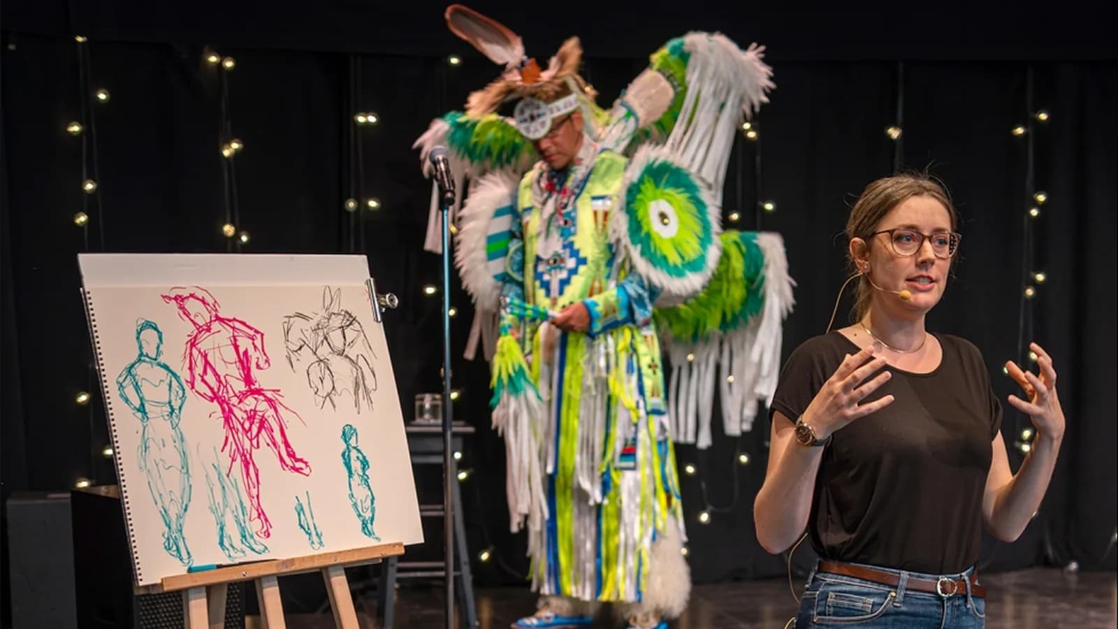 Atelier de dessin de danse pow-wow