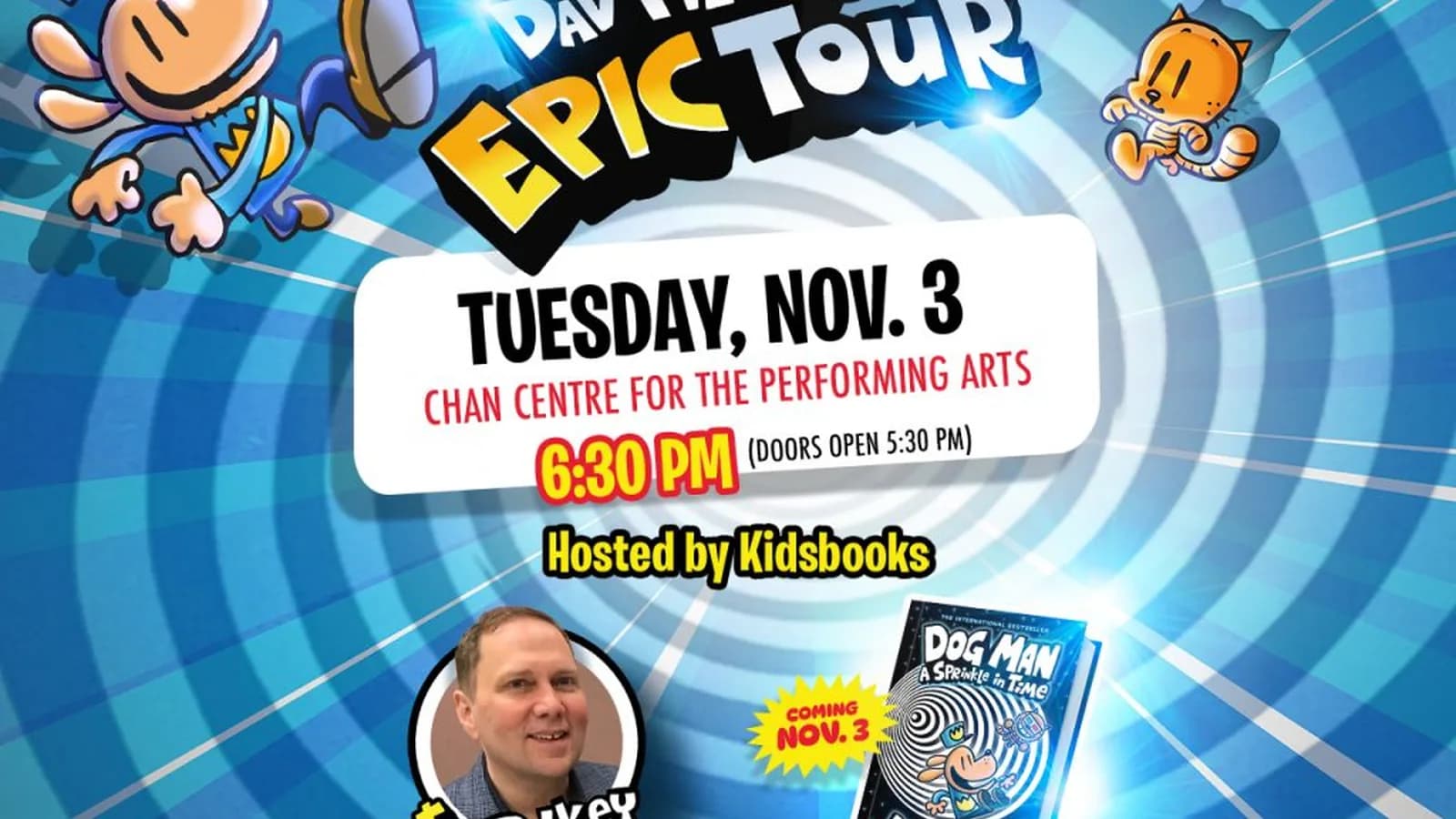 Dog Man Creator Dav Pilkey’s EPIC Tour